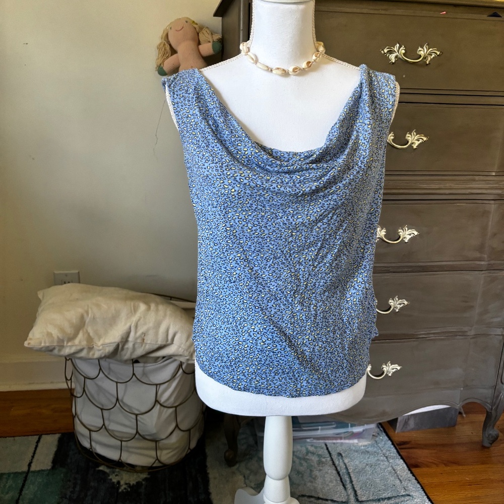 Cheetah Print Sleeveless Top